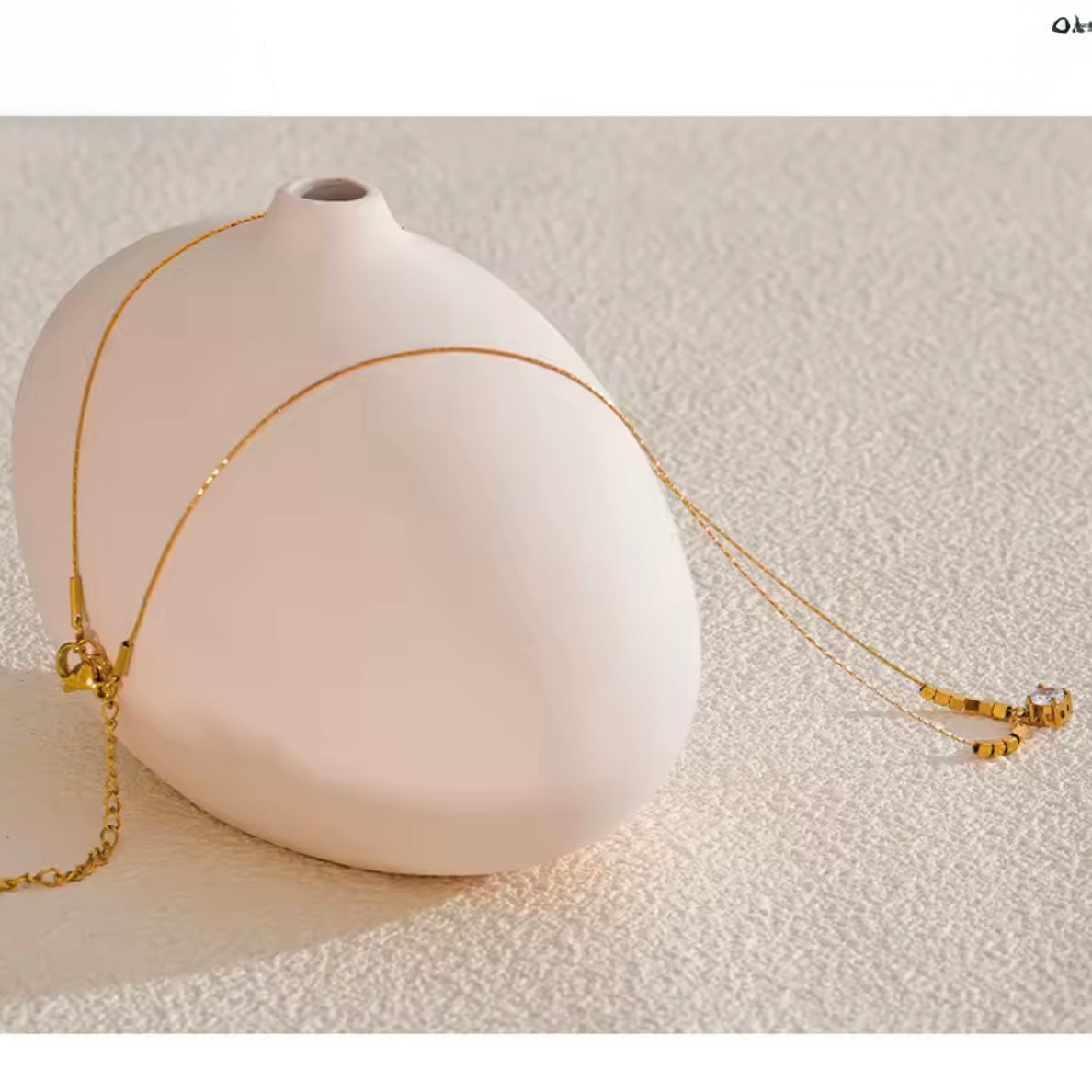 Chic Square CZ Chain Drop Necklace