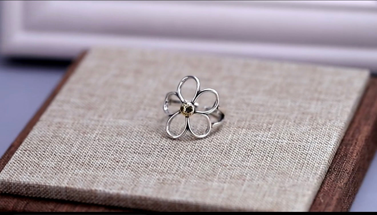 Silver Blossom Ring
