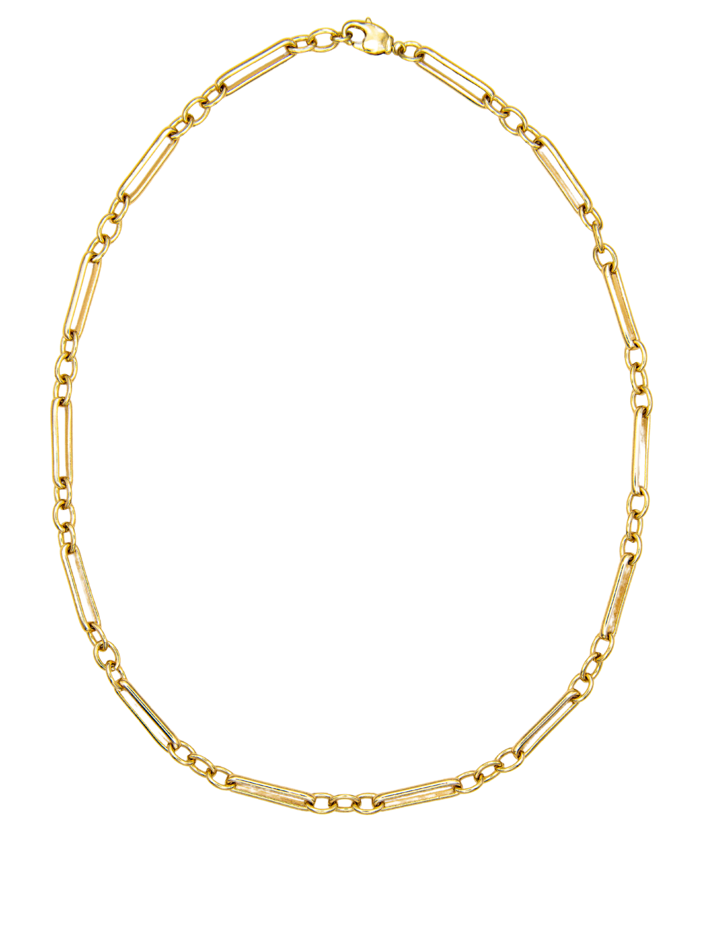 Long And Short Figaro Fancy Chain