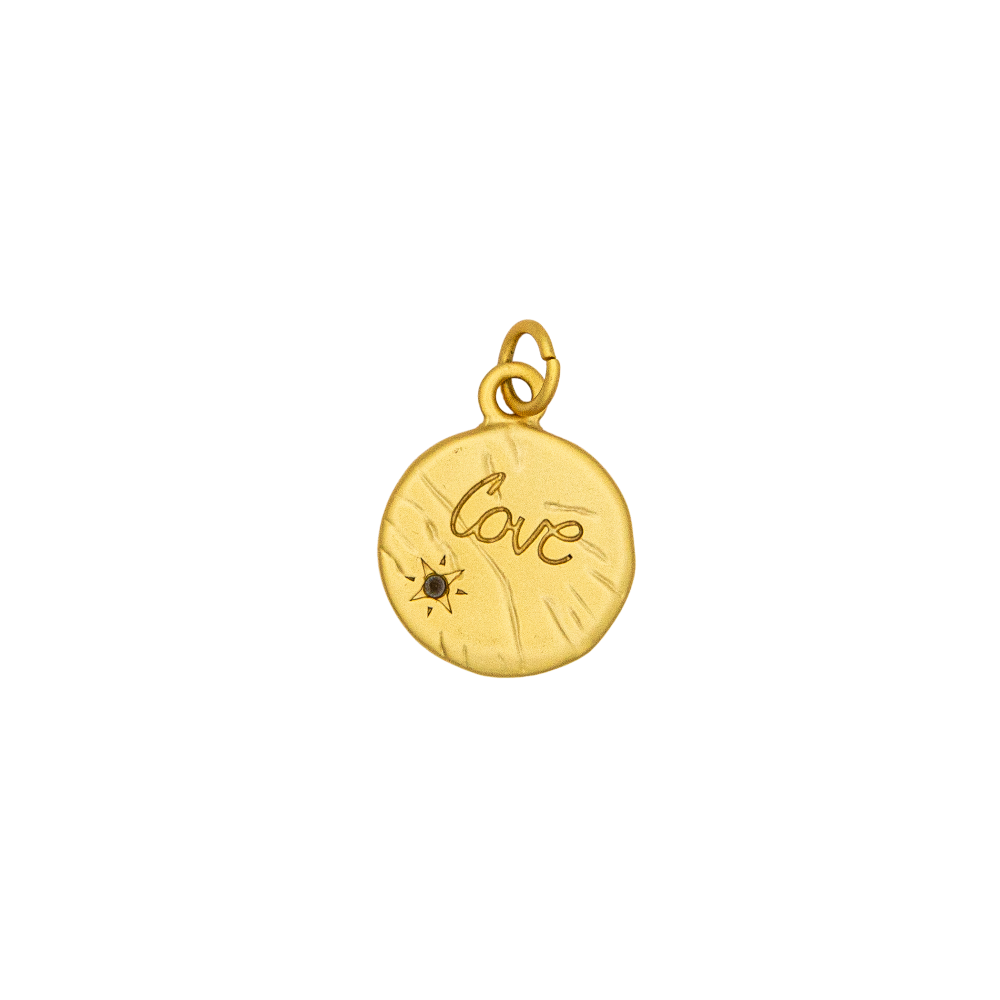 Round Disc. love Charm