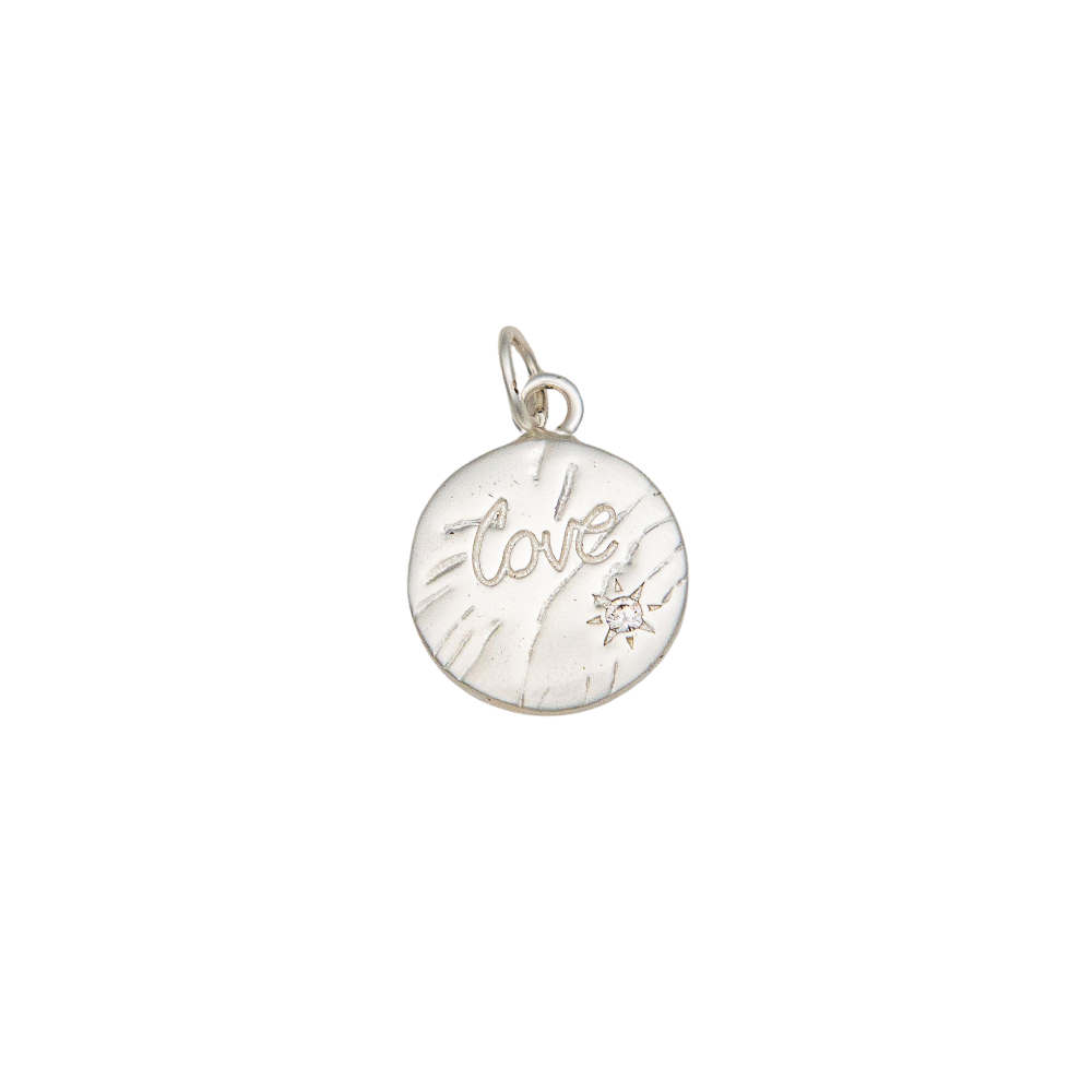 Round Disc. love Charm