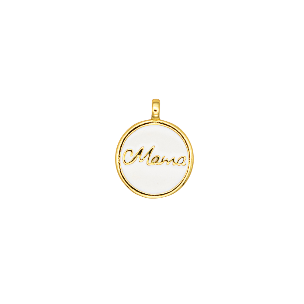 Round Mama Script Medallion