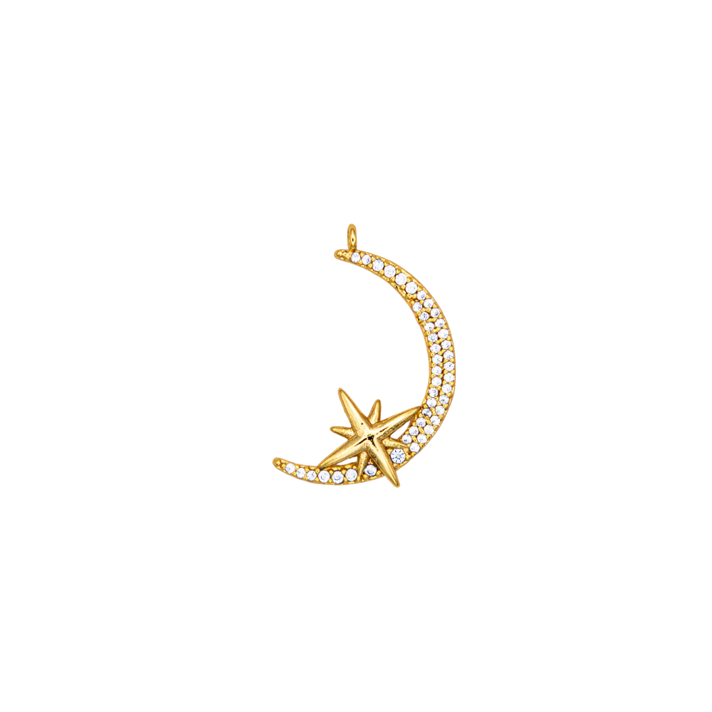 Celestial Moon and Star Charm