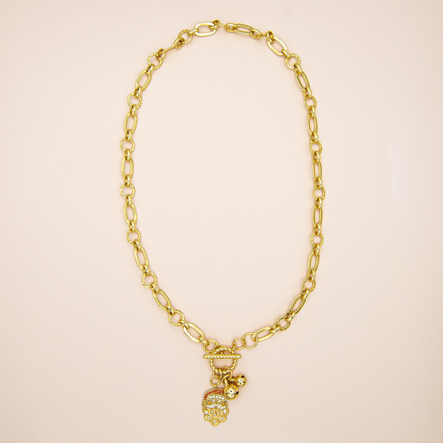 Jingle Bells Santa Necklace