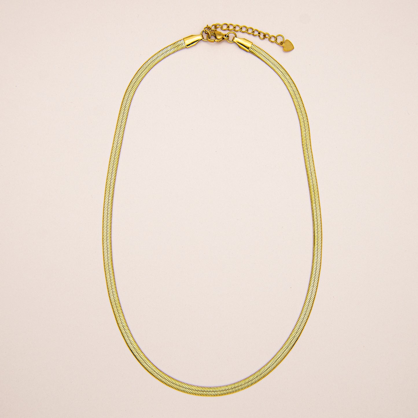 Herringbone Flat Snake Chain Necklace