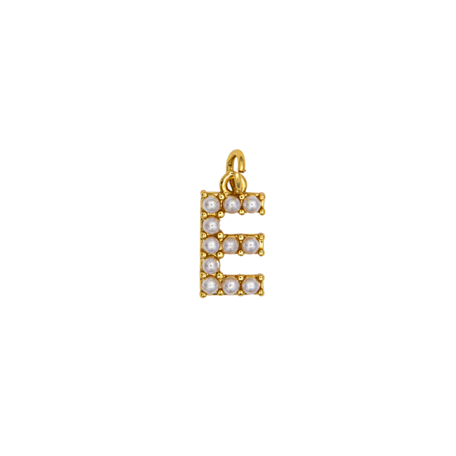 Mini Pearl Initial Charm