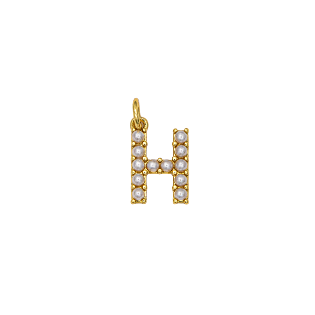 Mini Pearl Initial Charm