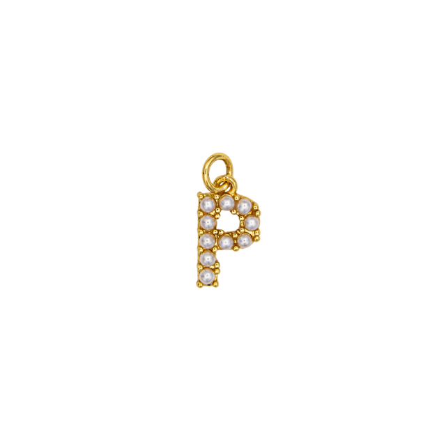 Mini Pearl Initial Charm