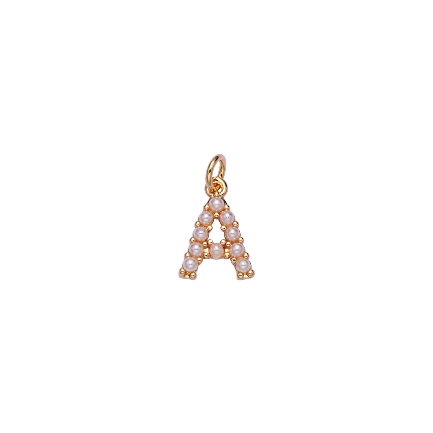 Mini Pearl Initial Charm
