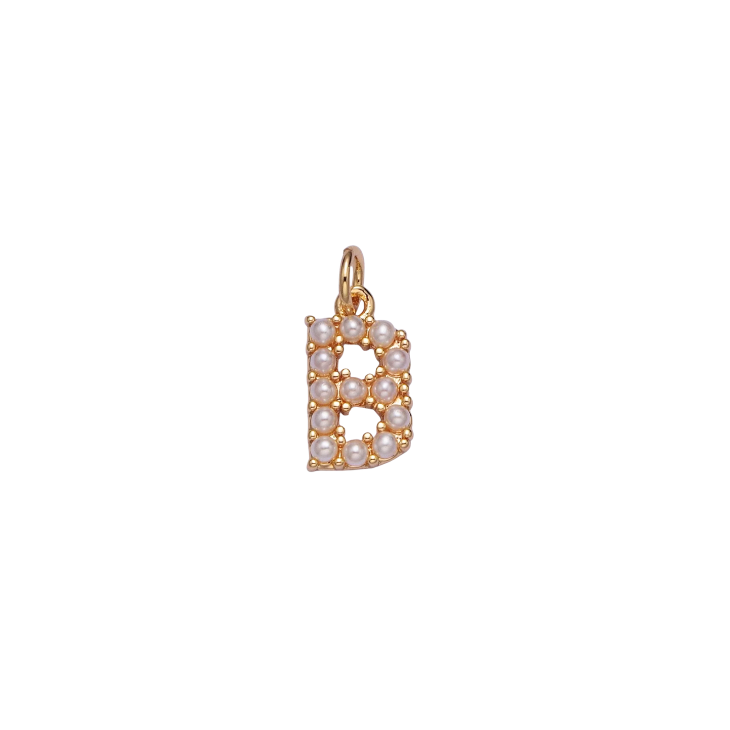 Mini Pearl Initial Charm