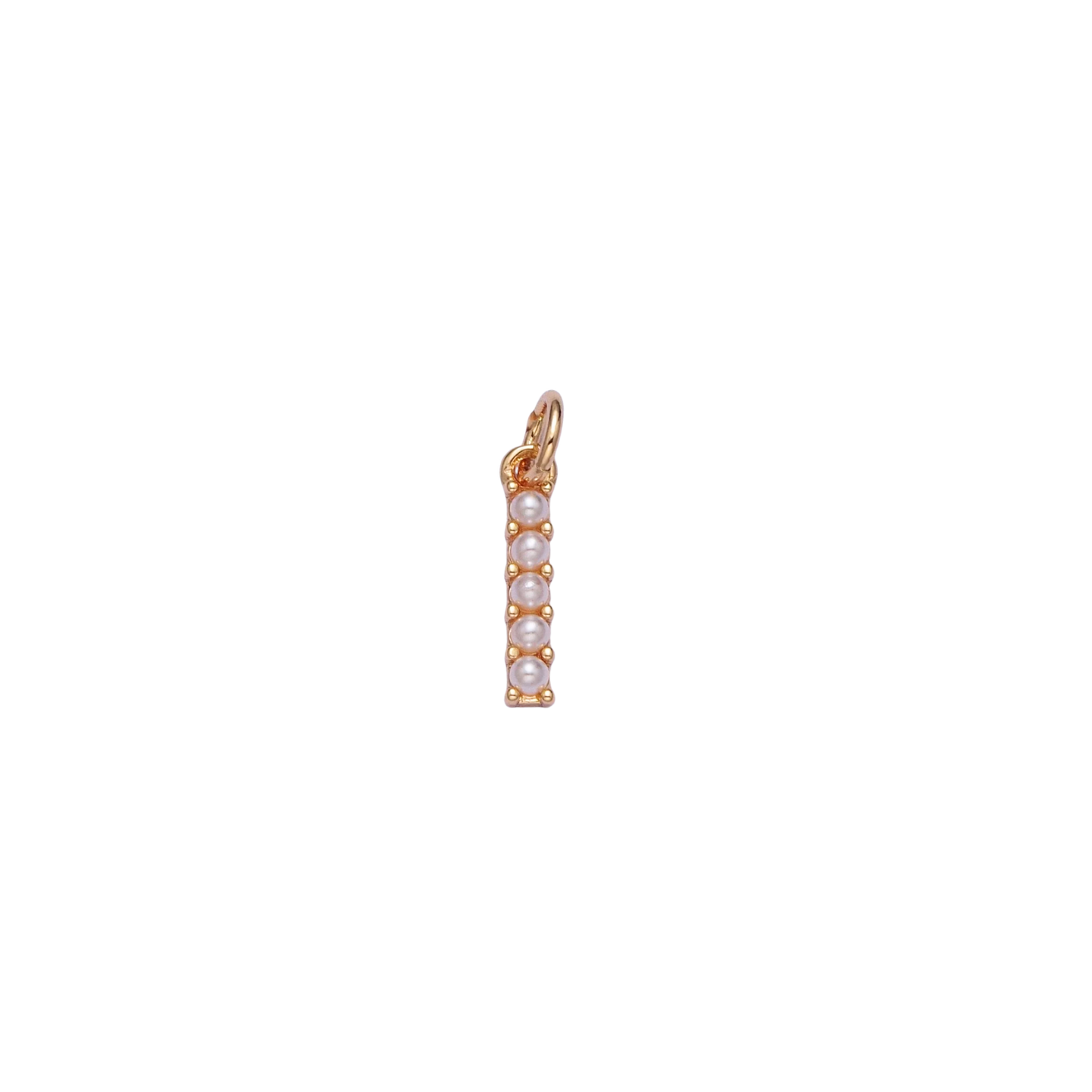 Mini Pearl Initial Charm