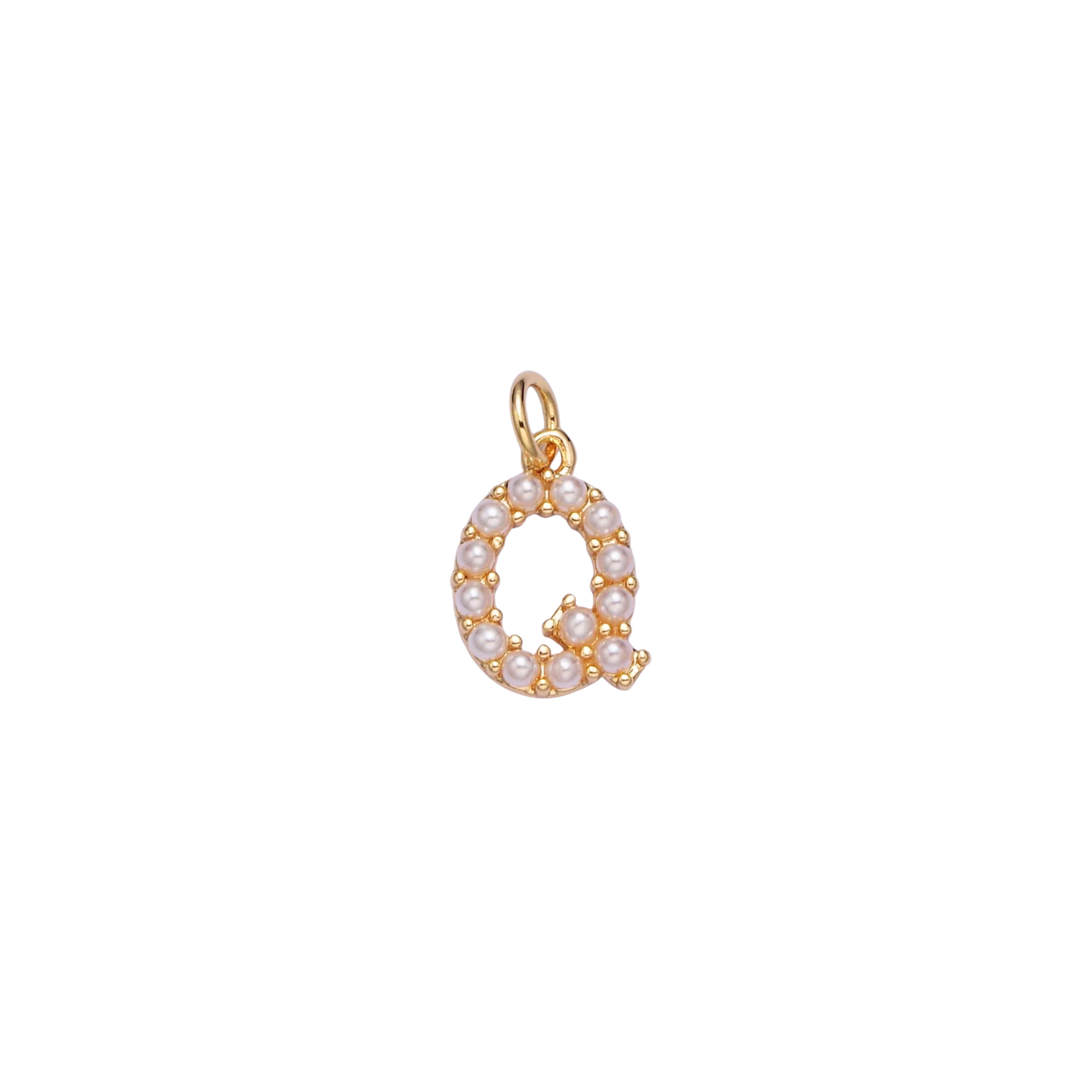 Mini Pearl Initial Charm
