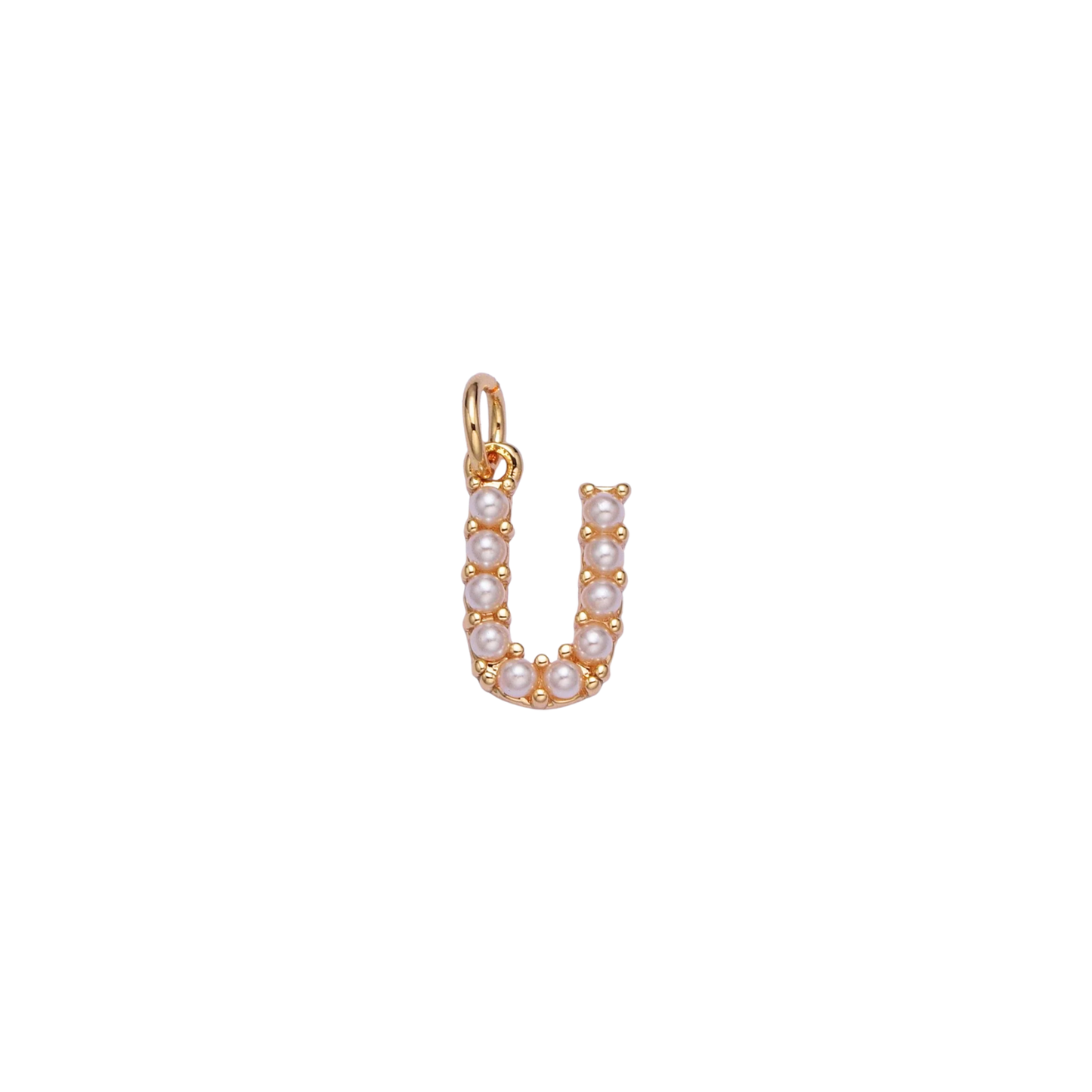 Mini Pearl Initial Charm