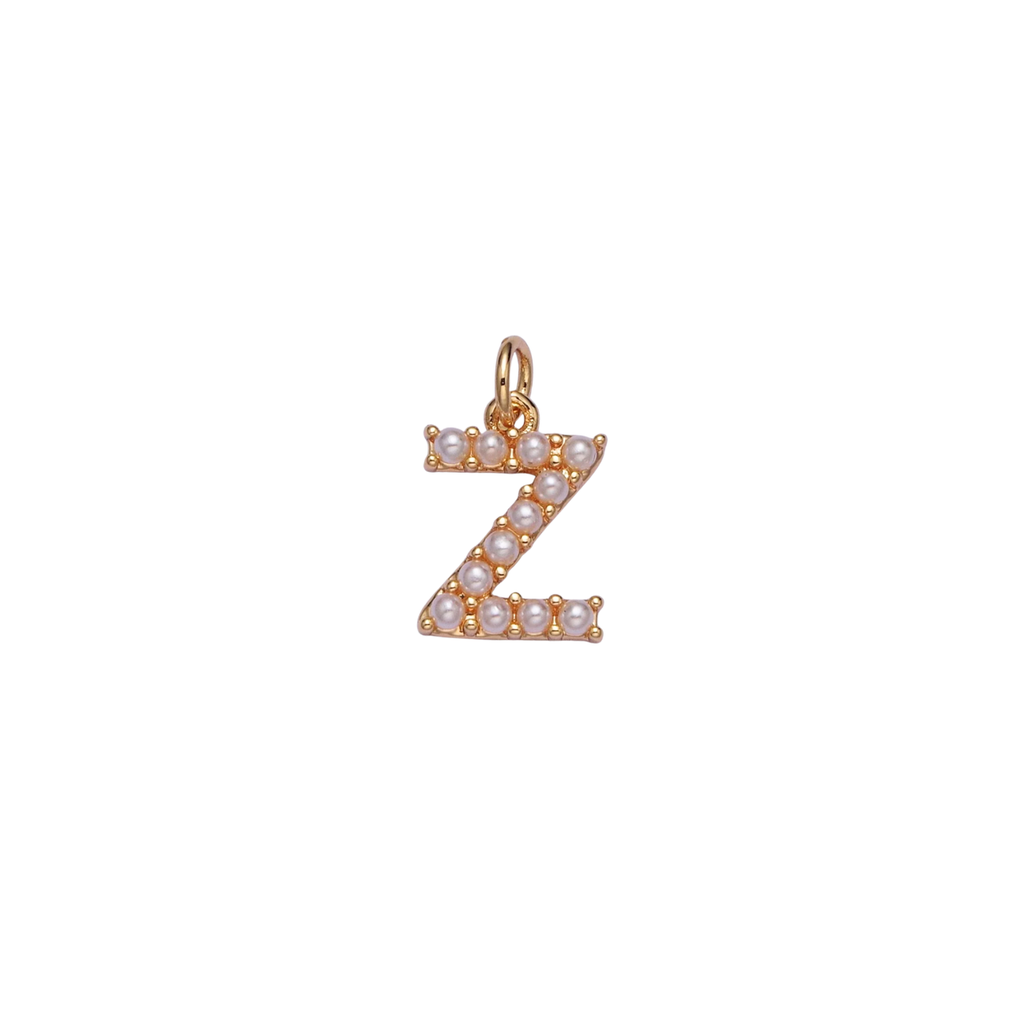 Mini Pearl Initial Charm