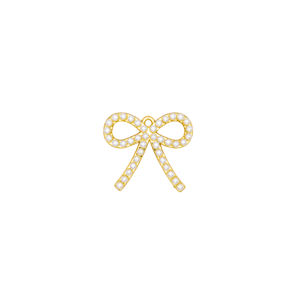 Pearl Bow Charm