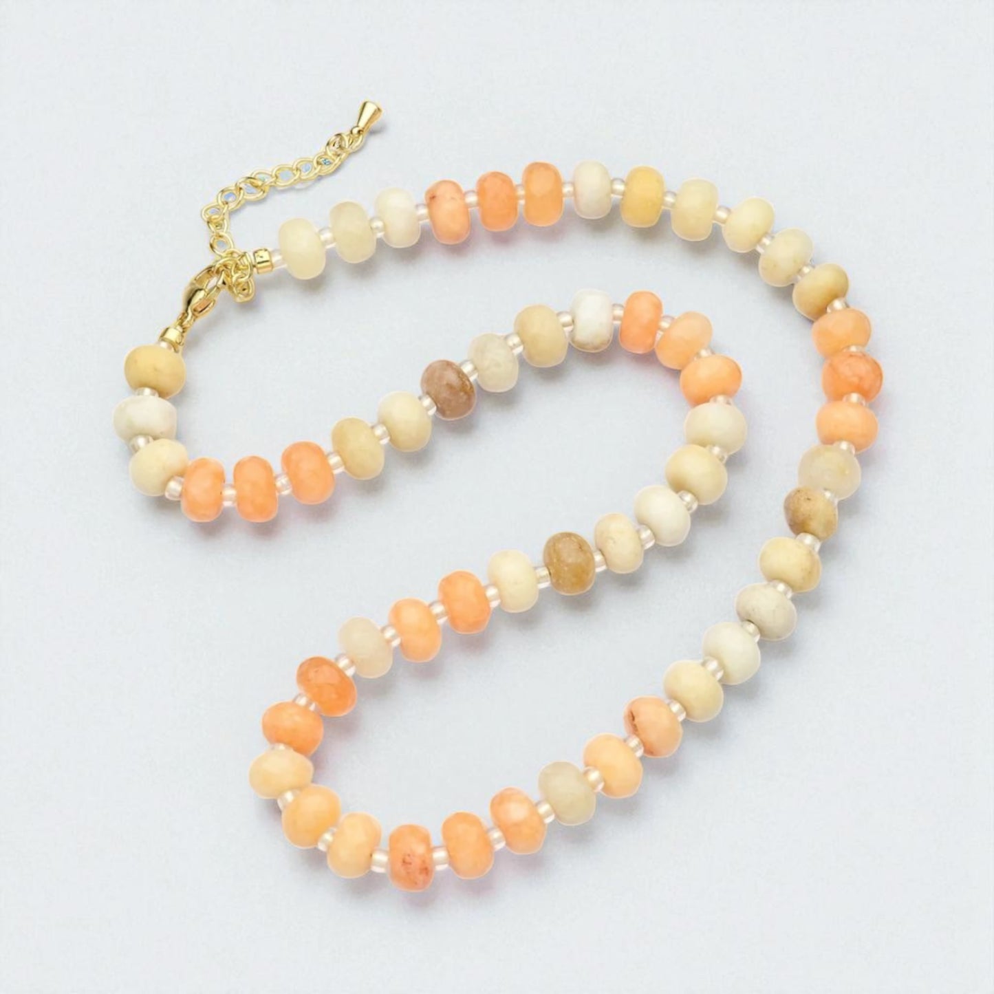 Citrine Sunrise Beaded Necklace