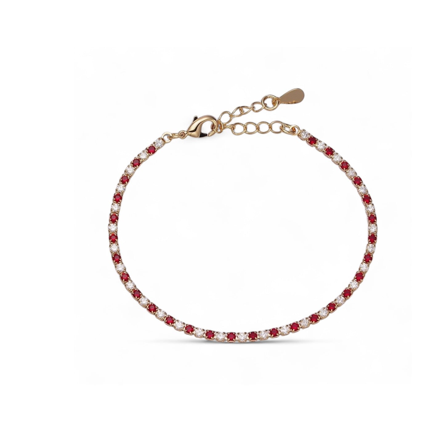 Radiant Two-Toned CZ Tennis Bracelet