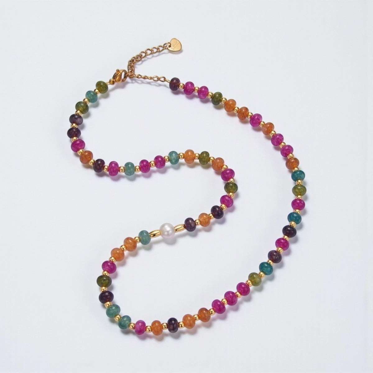 Agate Shell Pearl Beaded Necklace