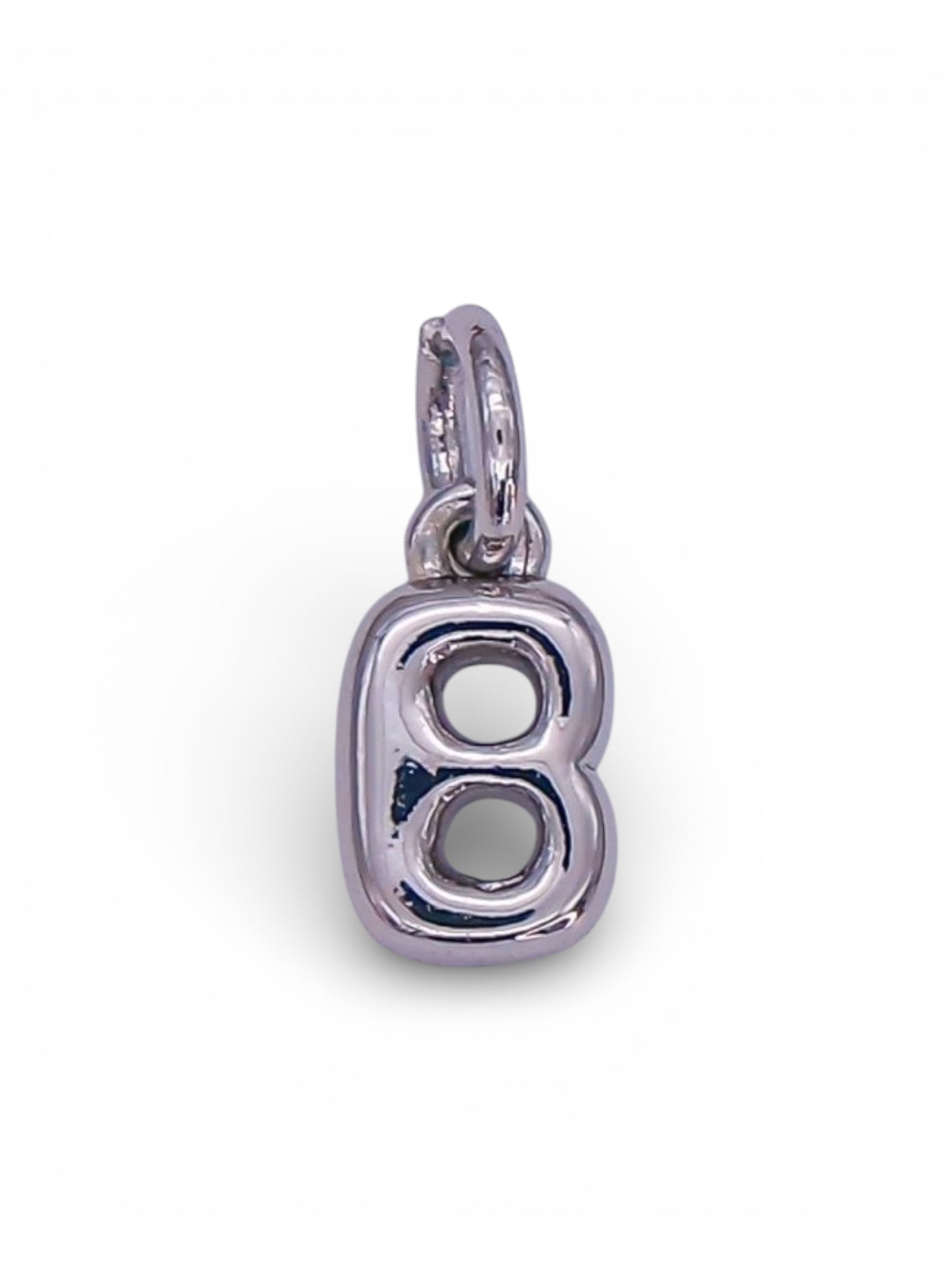 White Gold Filled Chubby Letter