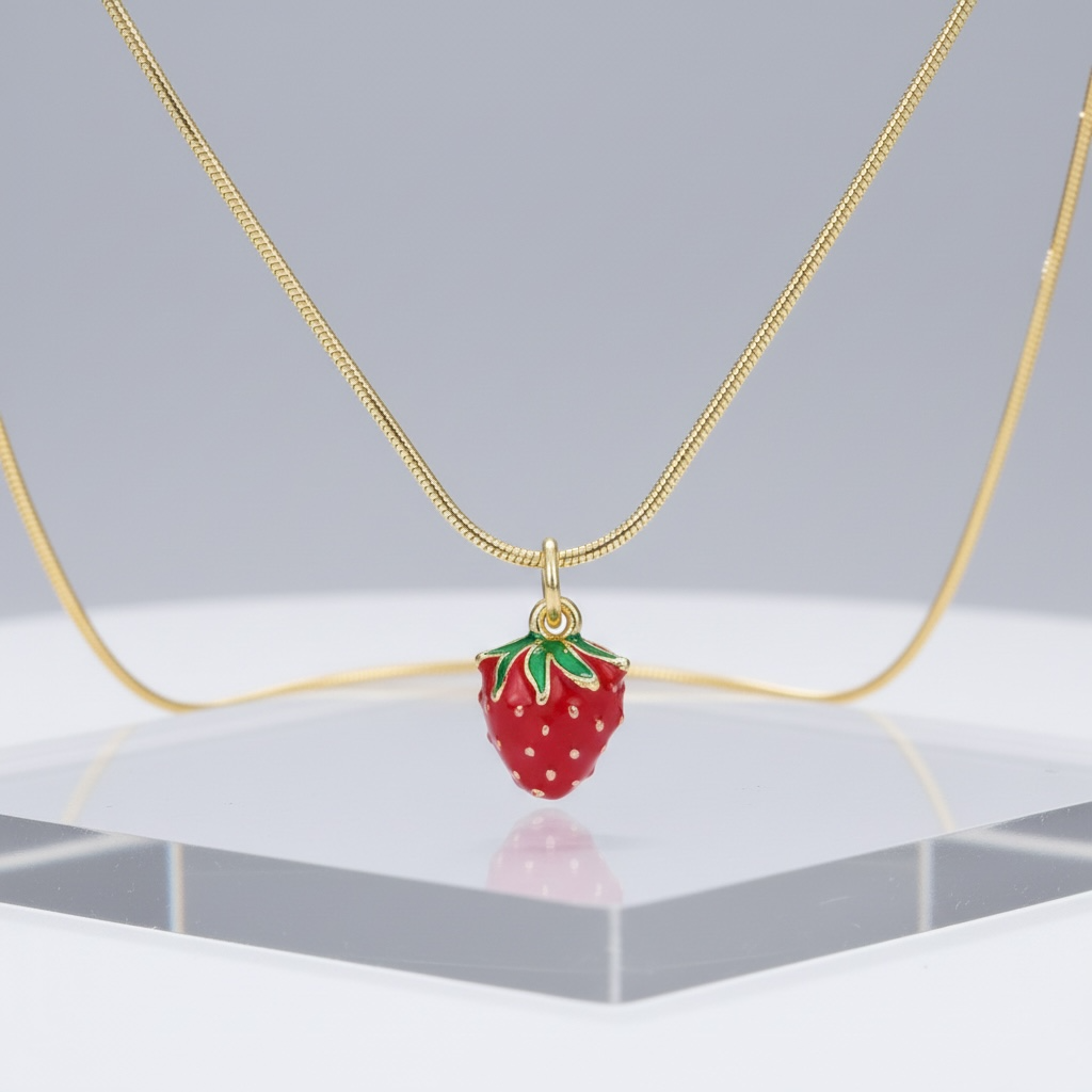 Mini Strawberry Necklace