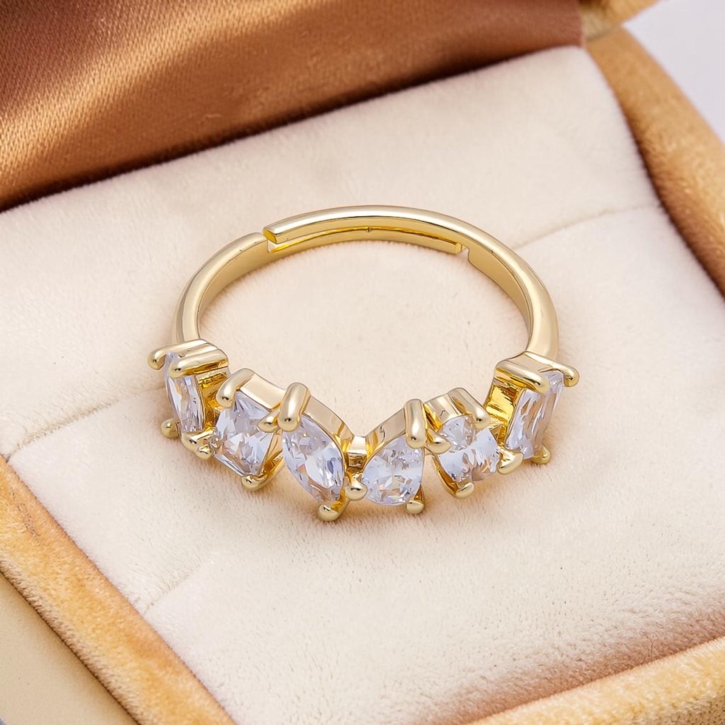 CZ Mini Cluster Ring