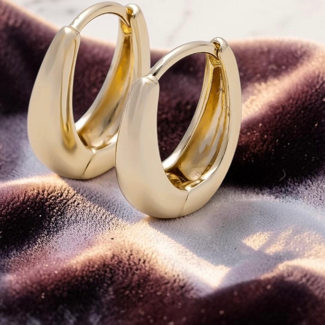Dome U-Shaped Earrings