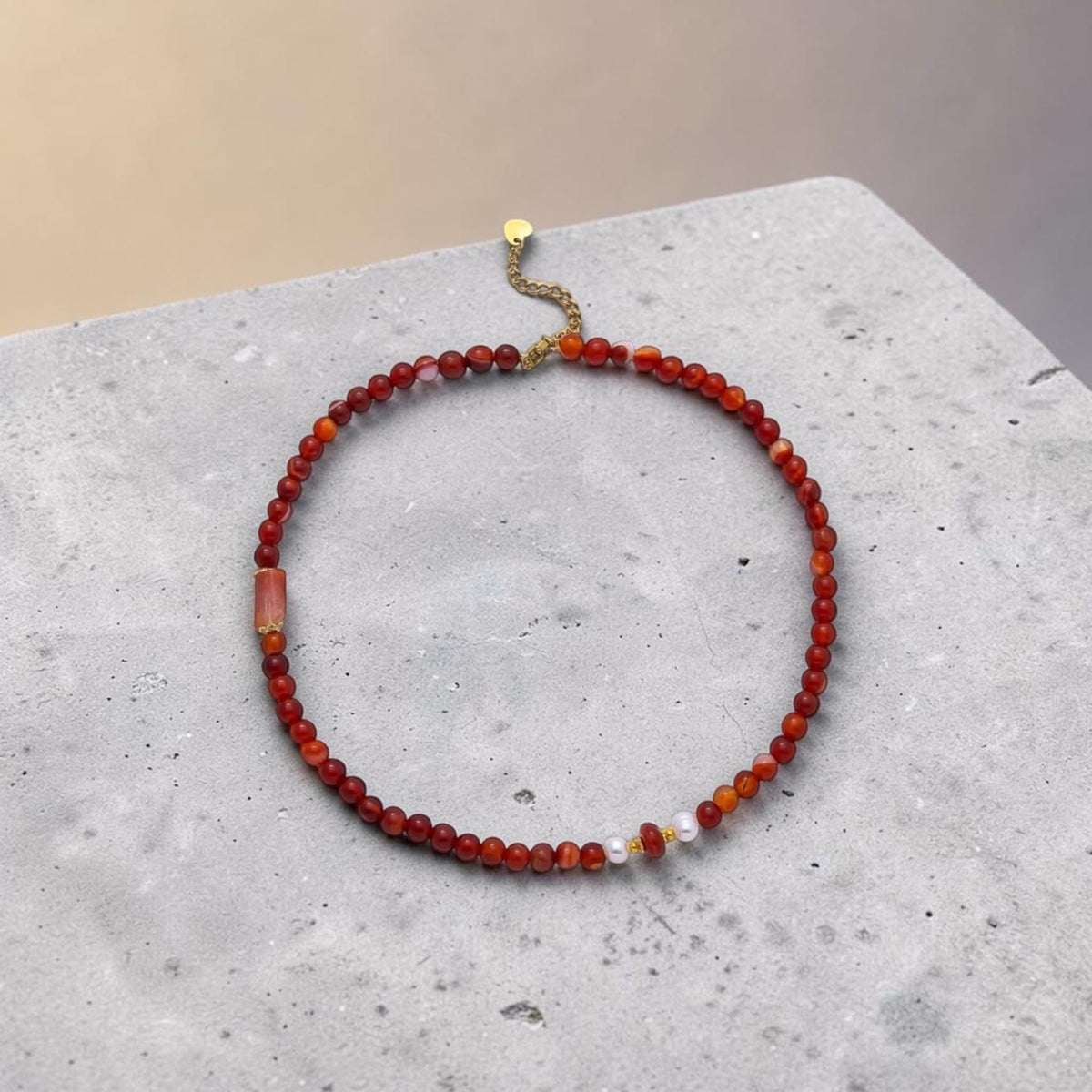 Autumn Ember Beaded Necklace