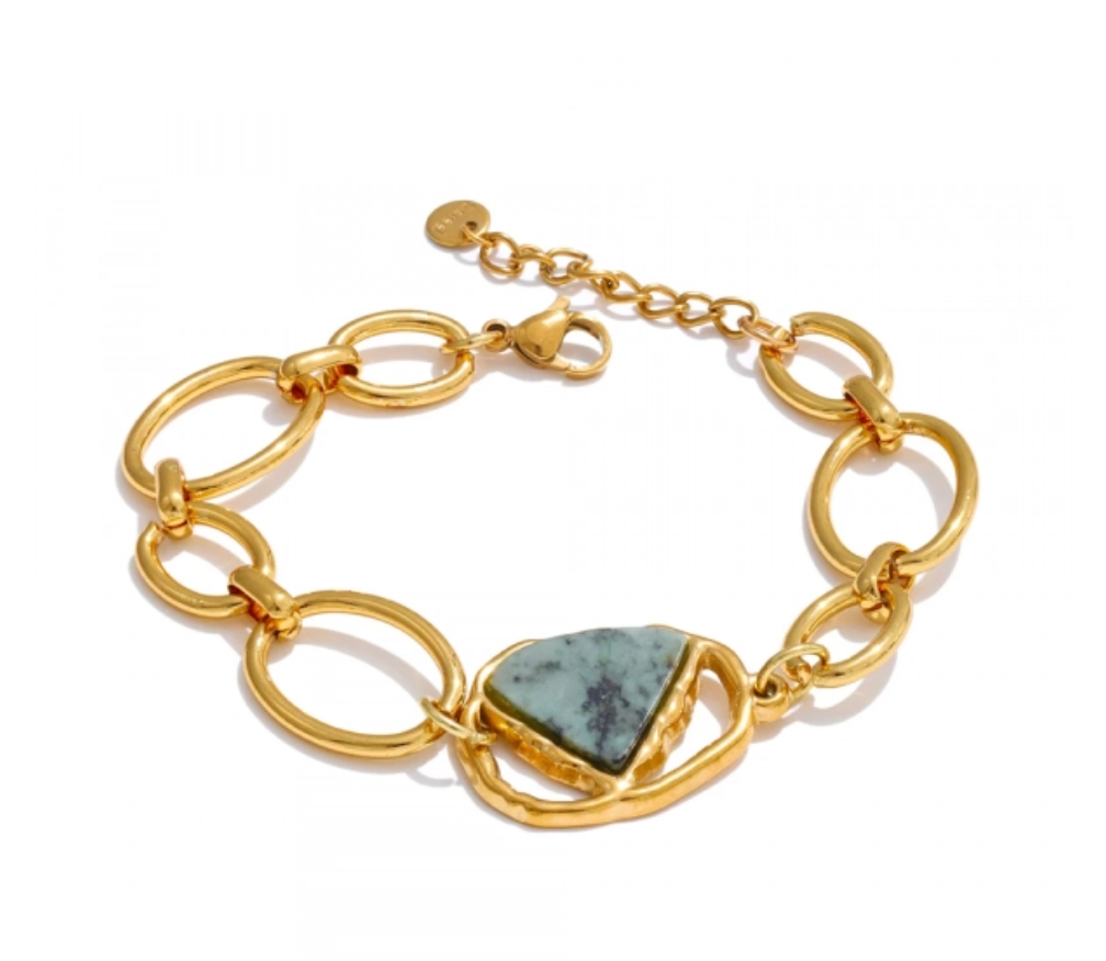 Natural Stone Chain Bracelet