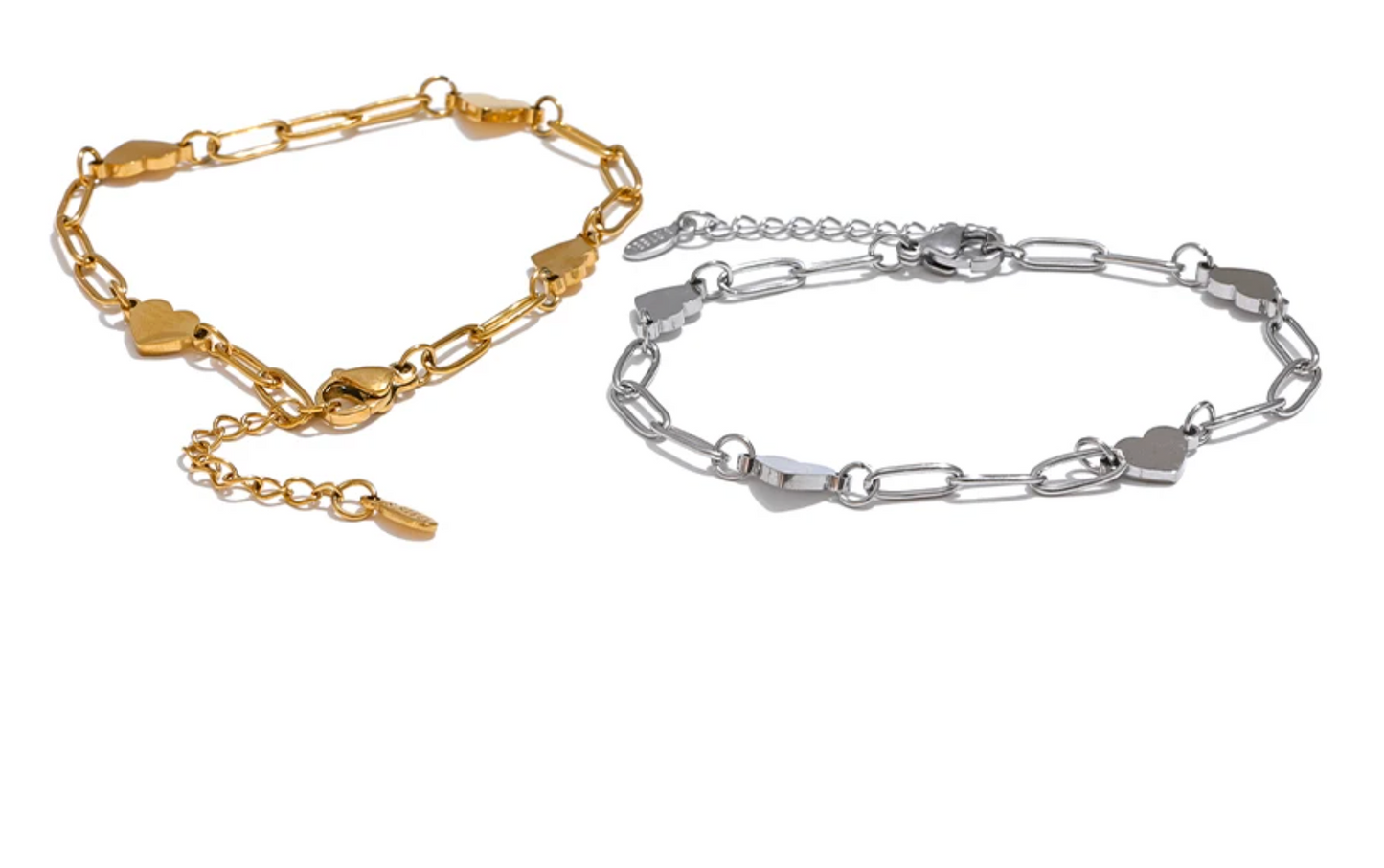 Handmade Heart Chain Bracelet