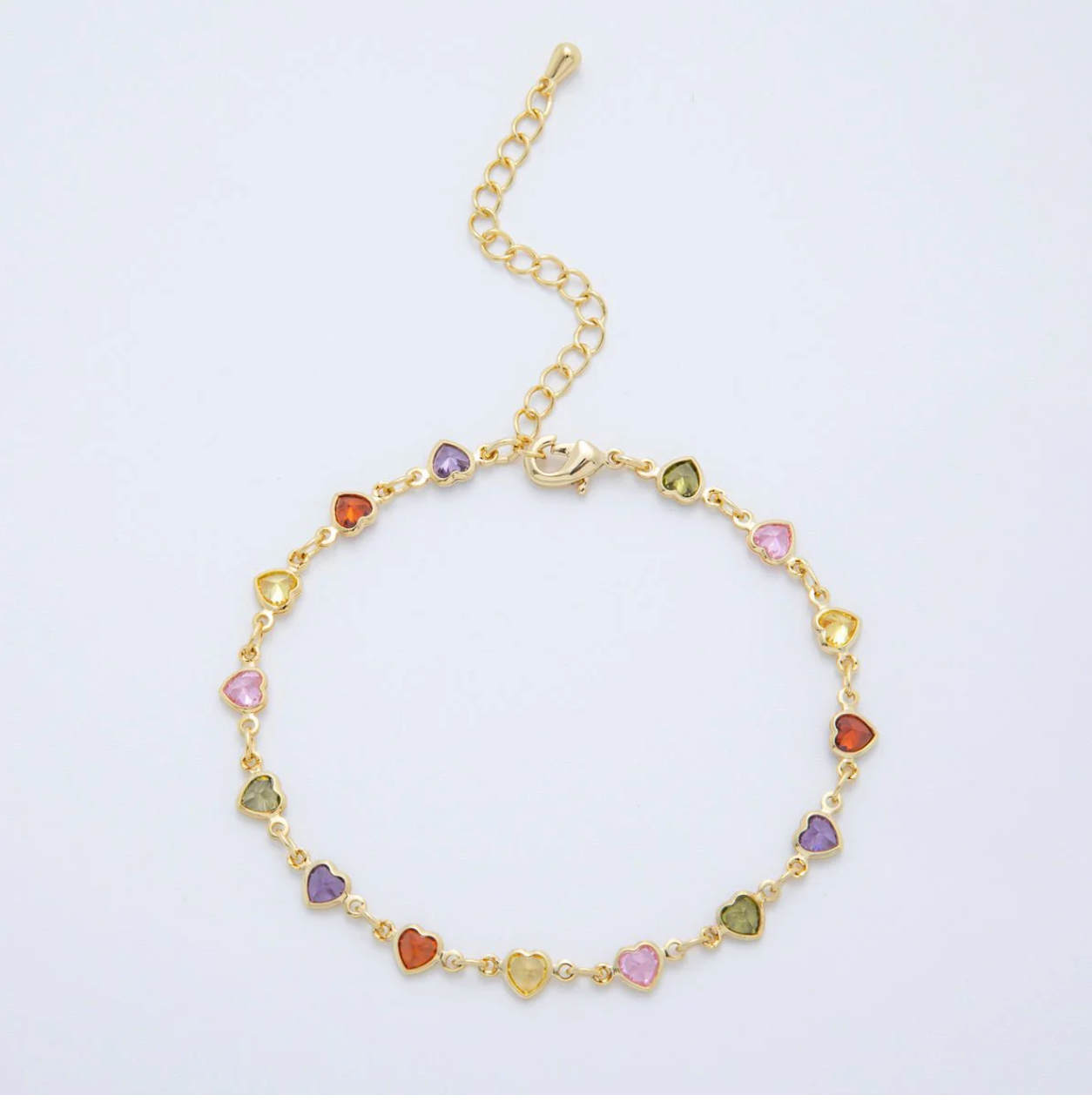 CZ Hearts & Stars Bracelet