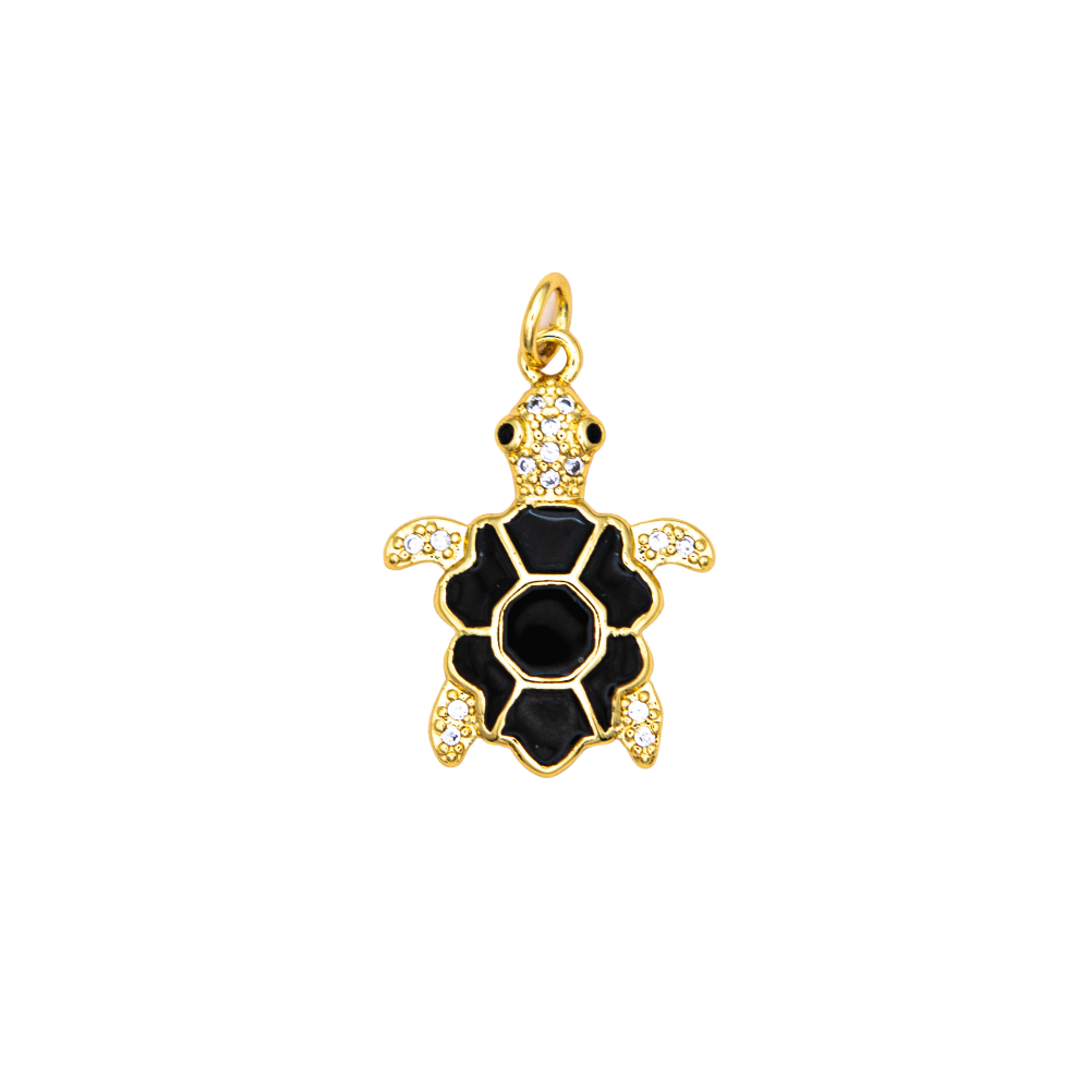 Enamel Golden Turtle