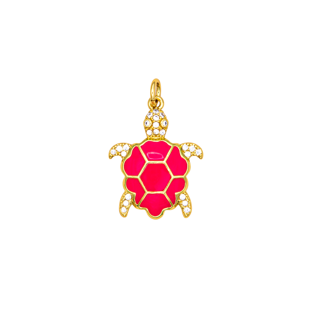 Enamel Golden Turtle