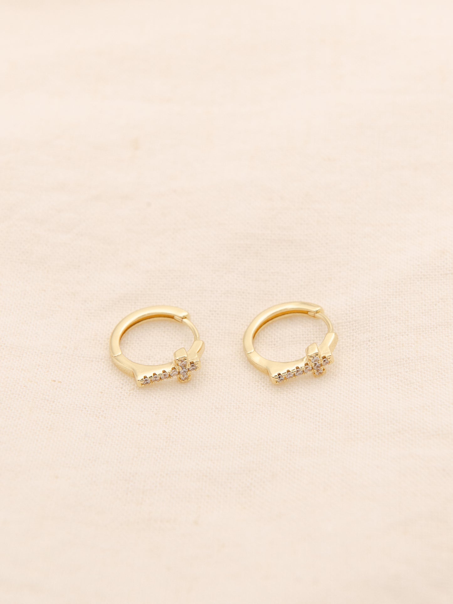 Small Cross Earrings