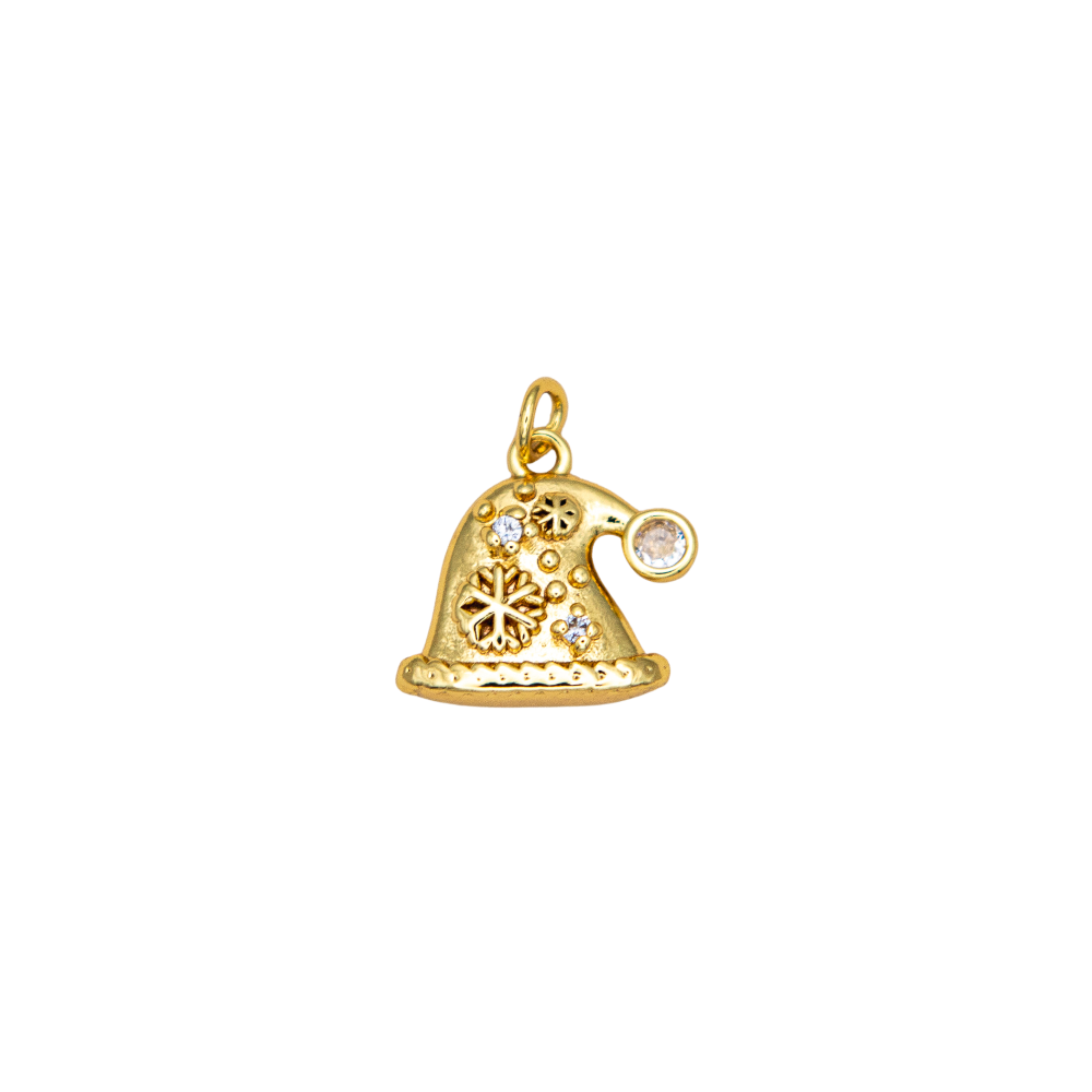 Snowflake Christmas Hat Charm
