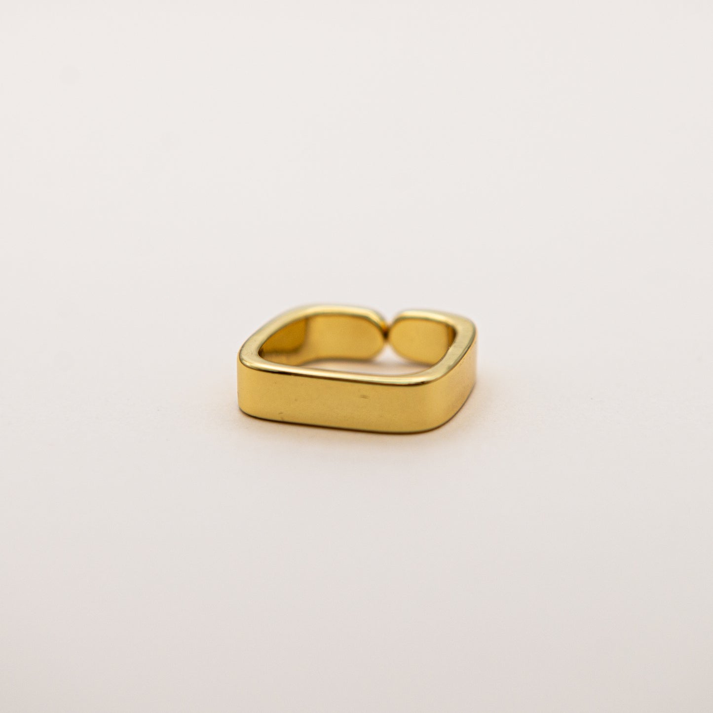 Square Geometric Band Ring