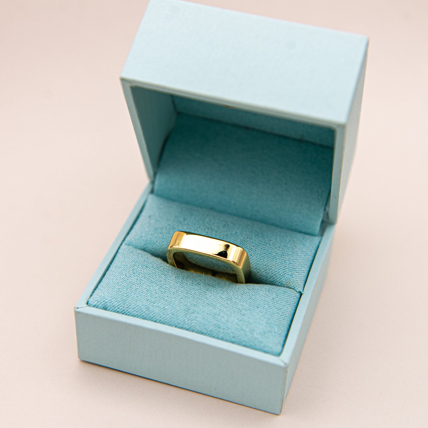 Square Geometric Band Ring