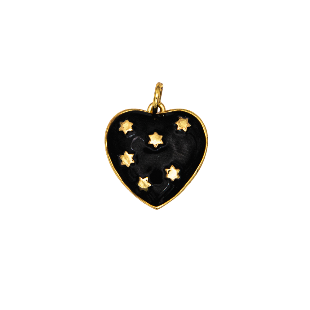 Enamel Heart Star Charm