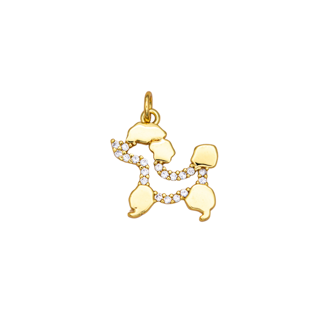 Tiny Poodle Charm