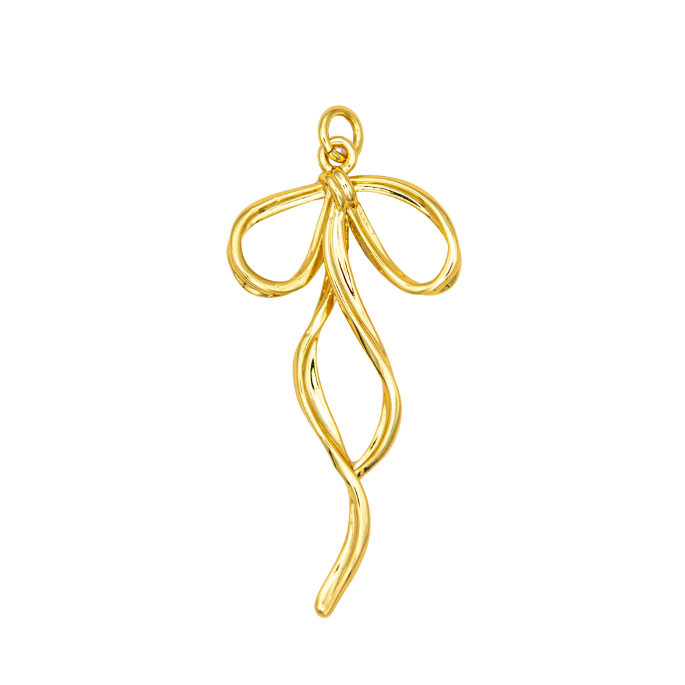 Ribbon Bow Twirl Charm