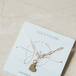 Touch of Gold Heart Necklace
