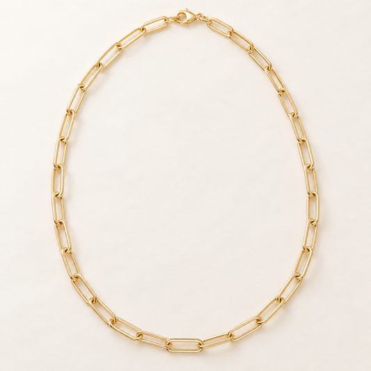 Gold Filled Oval Paperclip Chain