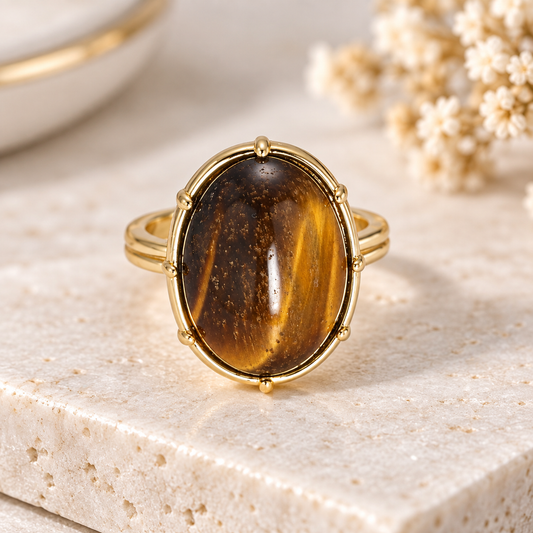 Golden Tiger Eye Ring