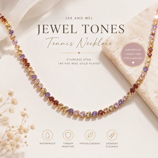 Radiant Mosaic Tennis Necklace