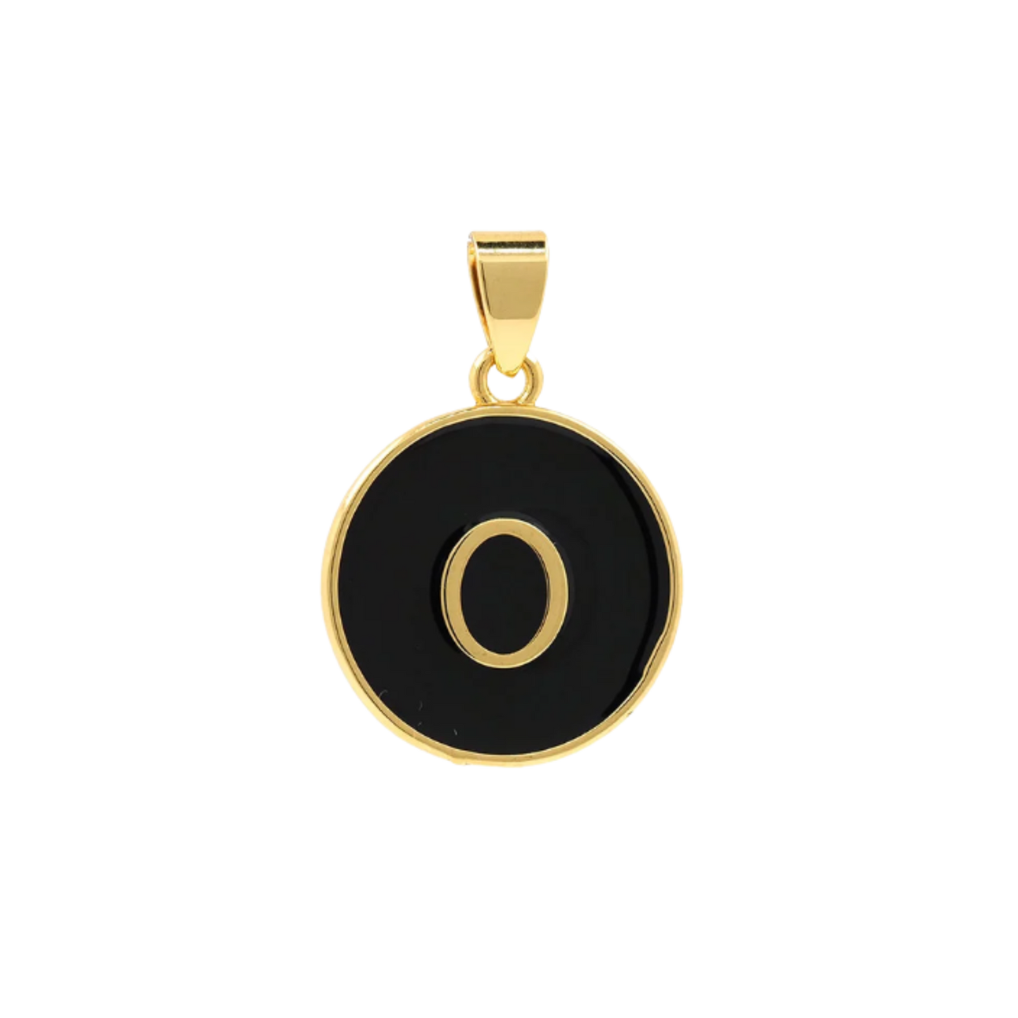 Black Letter Pendant Charm