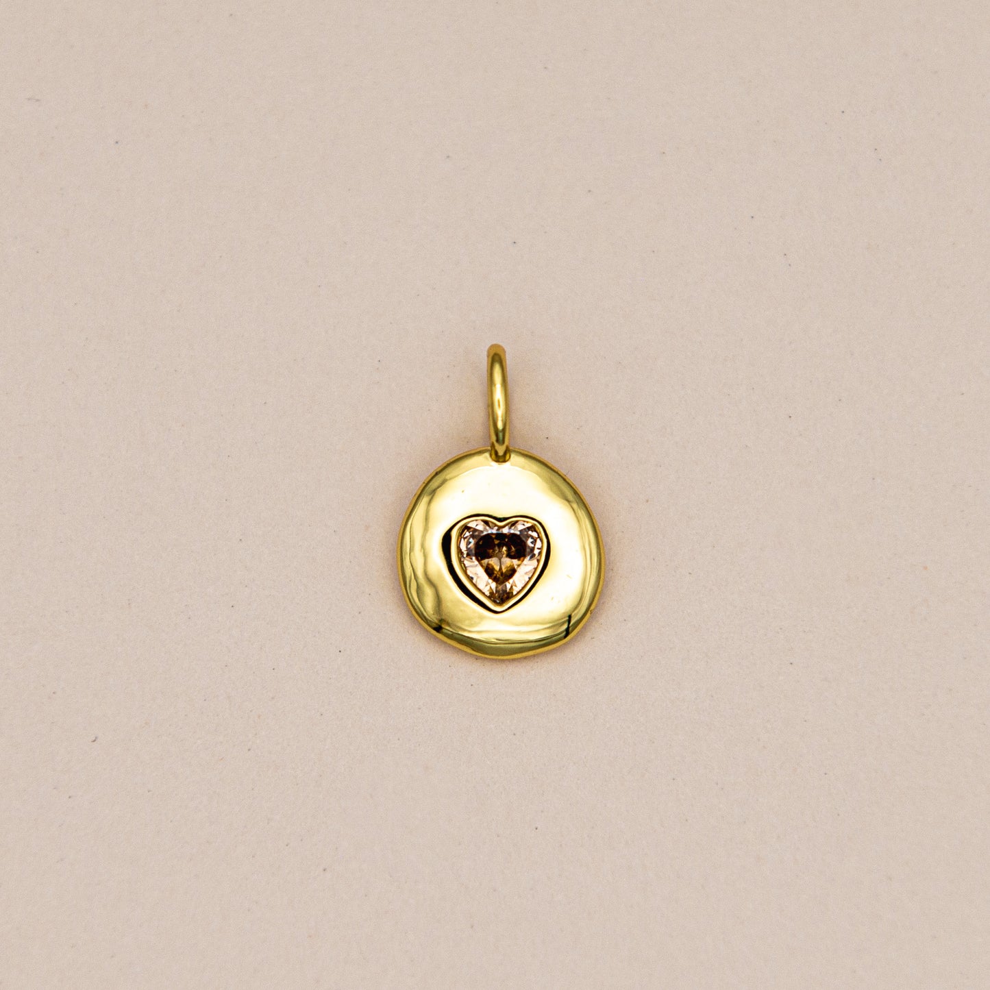 Birthstone Heart Charm