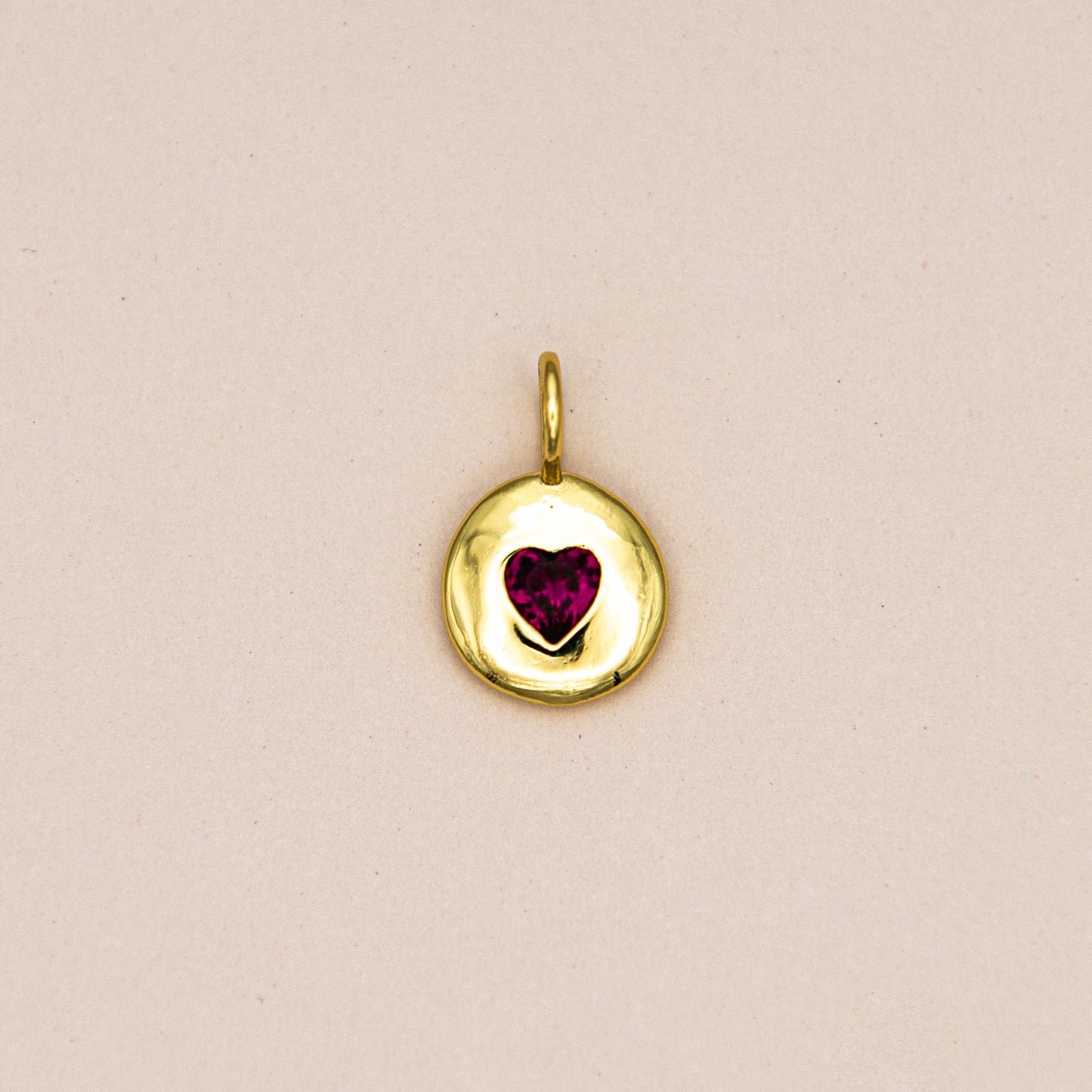 Birthstone Heart Charm