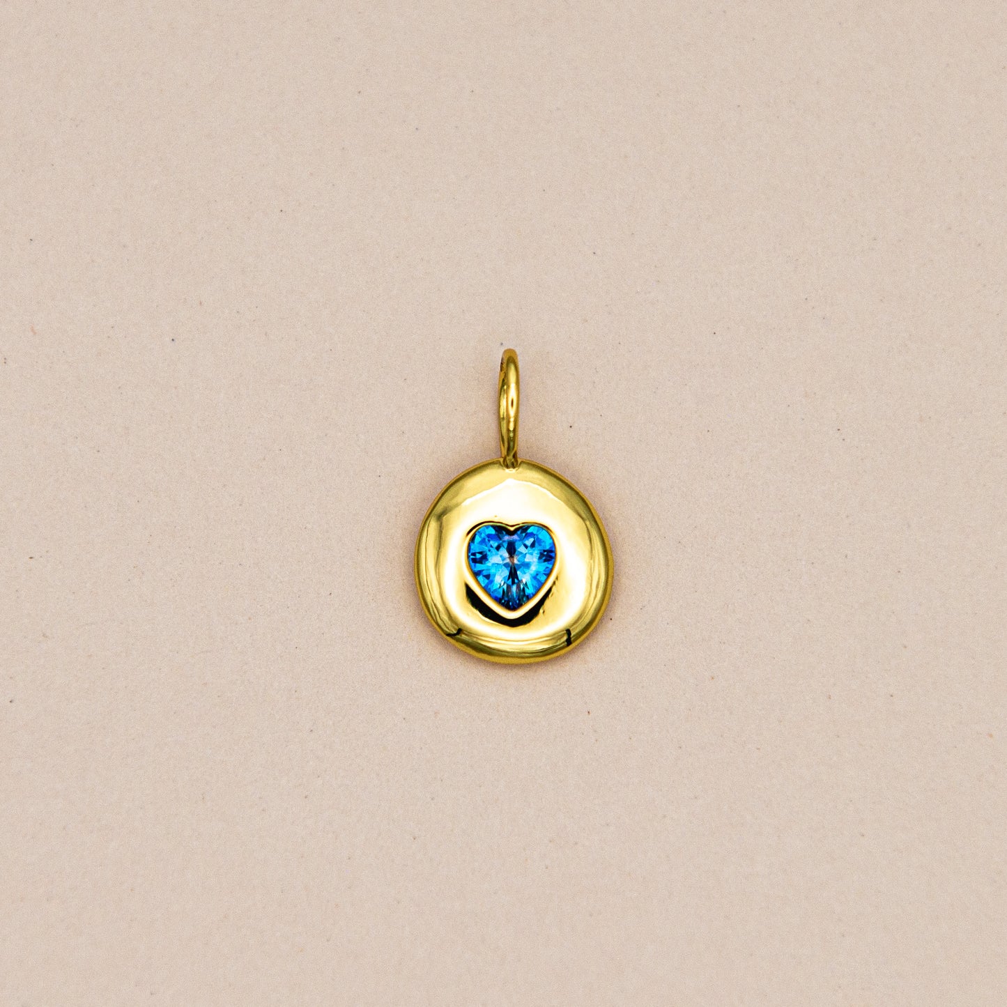 Birthstone Heart Charm