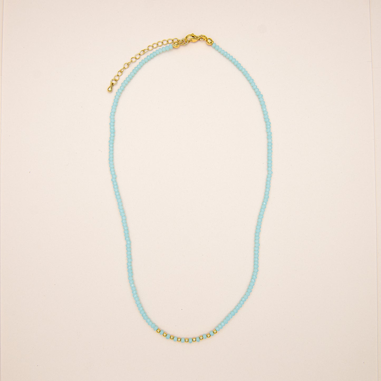 Dainty Pastel Glass Beaded Necklace