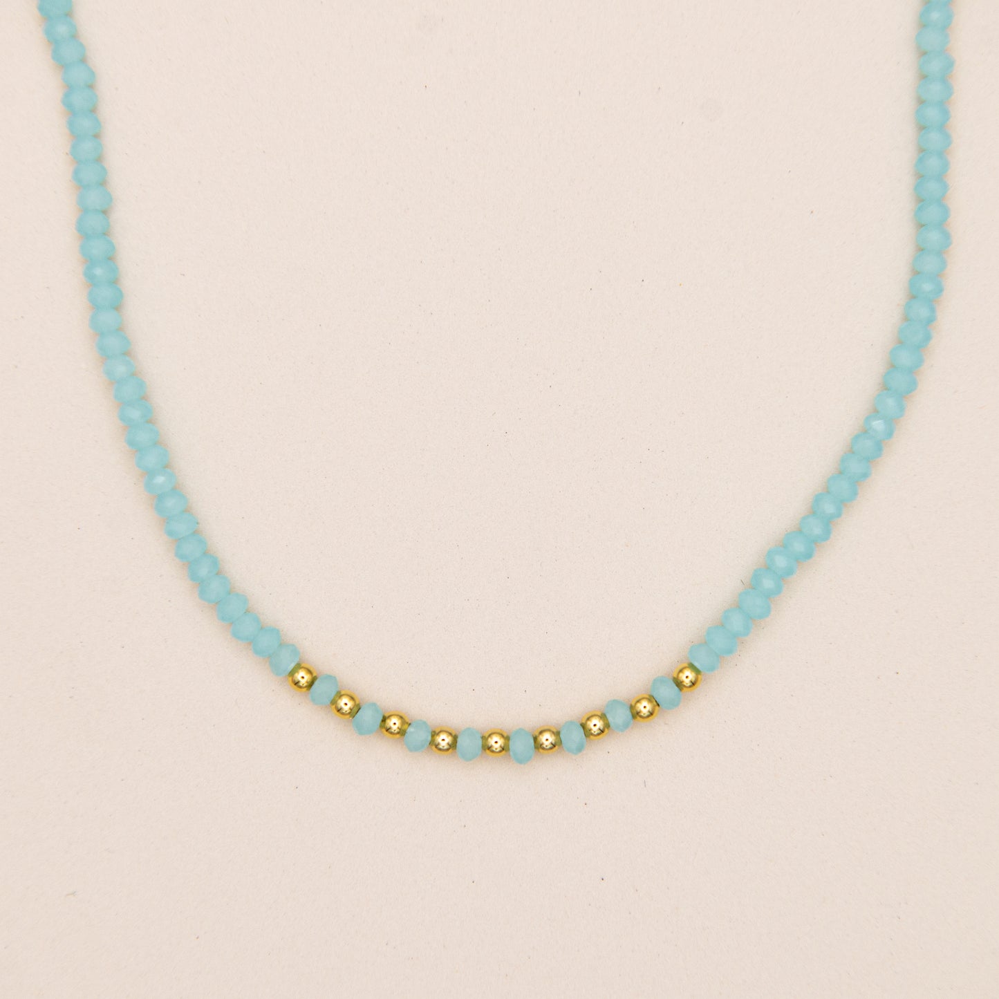 Dainty Pastel Glass Beaded Necklace