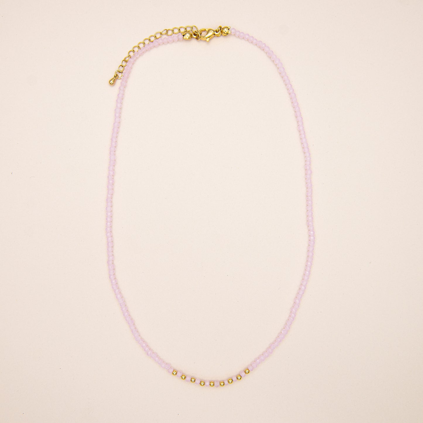 Dainty Pastel Glass Beaded Necklace